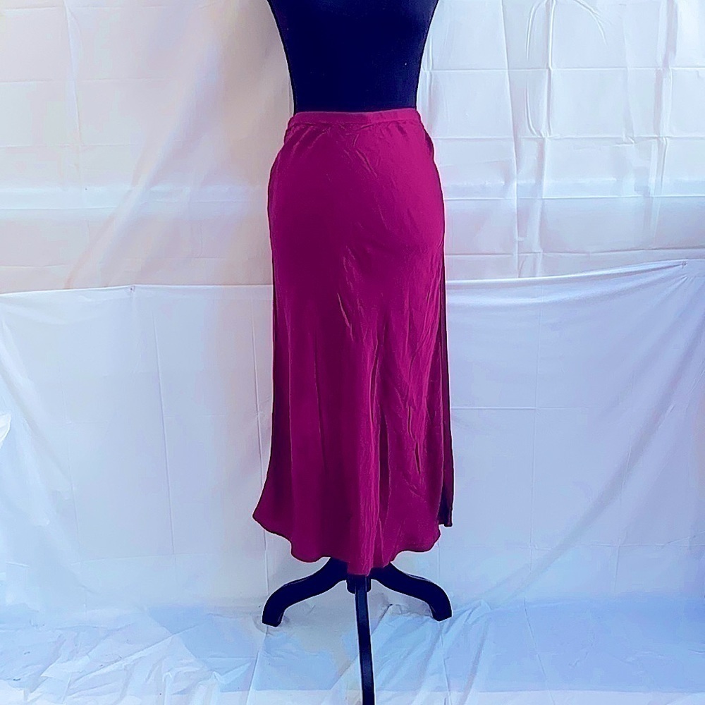 Michael Stars Maxi Skirt Burgundy Size S - Picture 3 of 6